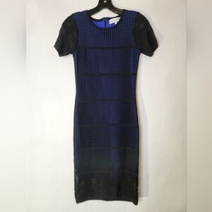 John and Jenn Body Contour  Perforated midi dress